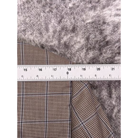 Samuelsohn Sport Coat 42 R Mens Silk Wool Herringbone Check Plaid Jacket - Picture 4 of 11